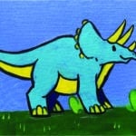 66 Million Year Old Dinosaur Bones and Paint Event    Age 6 – Adult  (one child accompanied by adult)